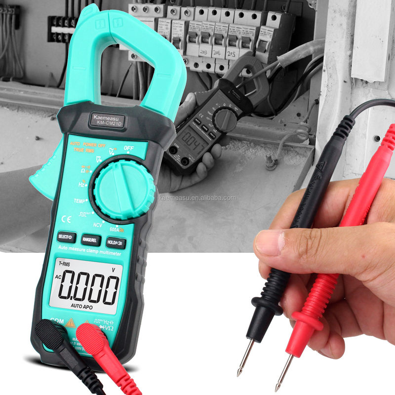 21D DC AC Digital Clamp Meter 3 5/6 หลัก อัตโนมัติ Diode Test Ture RMS Square Wave Output NCV Digital Clamp Meter มัลติเมตร