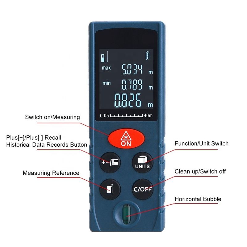 OEM ODM มินิมือถือเลเซอร์ระยะเมตร เครื่องมือการวัด อิเล็กทรอนิกส์ Ruler ดิจิตอลเลเซอร์ Range Finder สําหรับขาย