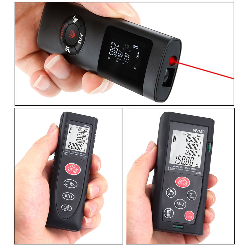 40m 100m OEM ODM มินิ พกพา ดิจิตอล Rangefinder อินฟราเรด เลเซอร์ ระยะเมตรไฟฟ้าเลเซอร์ Rangefinder