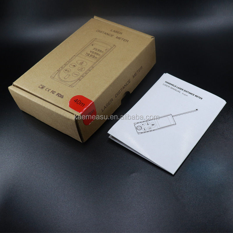 เครื่องวัดระยะเลเซอร์มือถือ อุปกรณ์วัดระยะไฟฟ้า เครื่องวัดระยะเลเซอร์ดิจิตอลพกพาขนาดเล็ก 0.05-120m