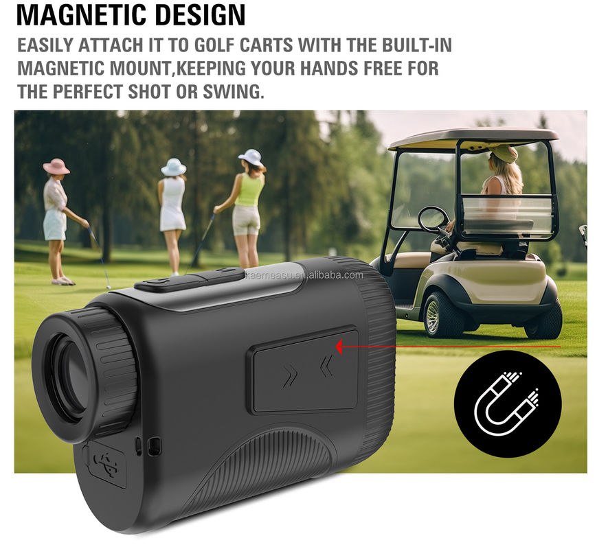 OEM 1200m Golf Slope Scope Laser Distance Meter Telescope เกรดอุตสาหกรรม กอล์ฟ เลเซอร์เครื่องวัดระยะ สีดํา