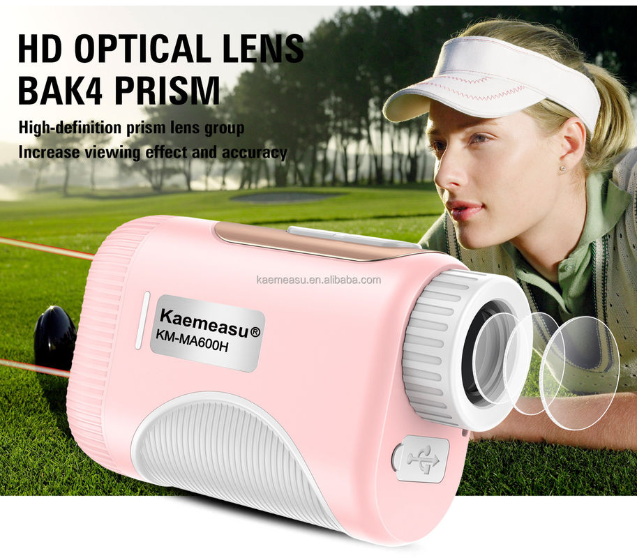OEM 1000m Golf Slope Scope Laser Distance Meter Golf Laser Rangefinder สีชมพูสําหรับเด็กและผู้หญิง