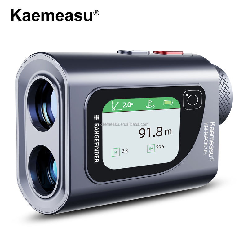 เครื่องวัดดิจิตอล 600m Laser Meter 95*63*38mm เครื่องวัดระยะไร้สายสําหรับโครงการวิศวกรรมการล่ากอล์ฟ