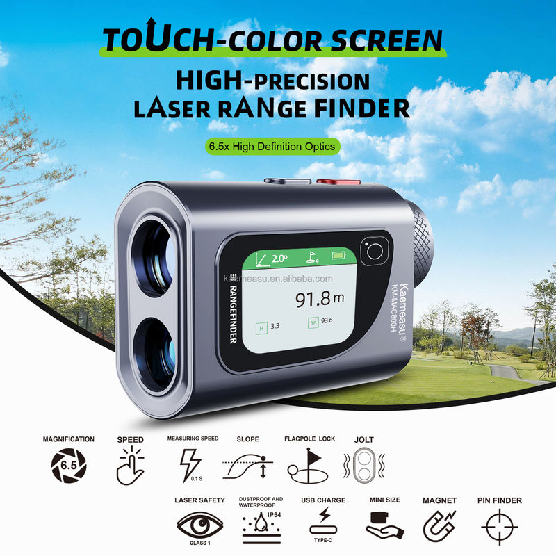 800m Rangefinder 6.5x เครื่องวัดเลเซอร์ระยะทาง เครื่องวัดระยะทาง Electronic Ruler Multi Function สําหรับกีฬาก่อสร้าง