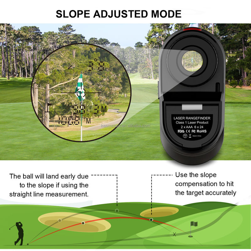 D450m แบตเตอรี่ เลเซอร์ ระยะทางเมตร Range Finder Golf Rangefinder วงกว้างล่า ด้วยระดับความปลอดภัยเลเซอร์ชั้น 1 -20-50C