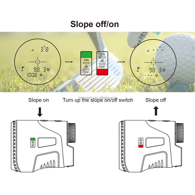 D450m แบตเตอรี่ เลเซอร์ ระยะทางเมตร Range Finder Golf Rangefinder วงกว้างล่า ด้วยระดับความปลอดภัยเลเซอร์ชั้น 1 -20-50C