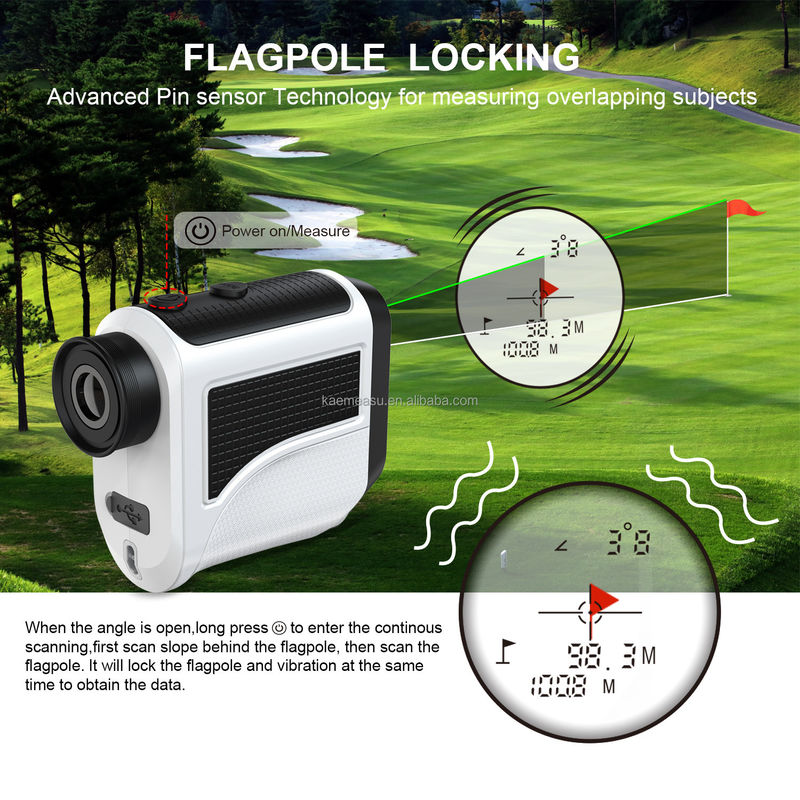 F Model Affordable Golf Rangefinder Slope Pin หาเครื่องวัดระยะเลเซอร์เบา