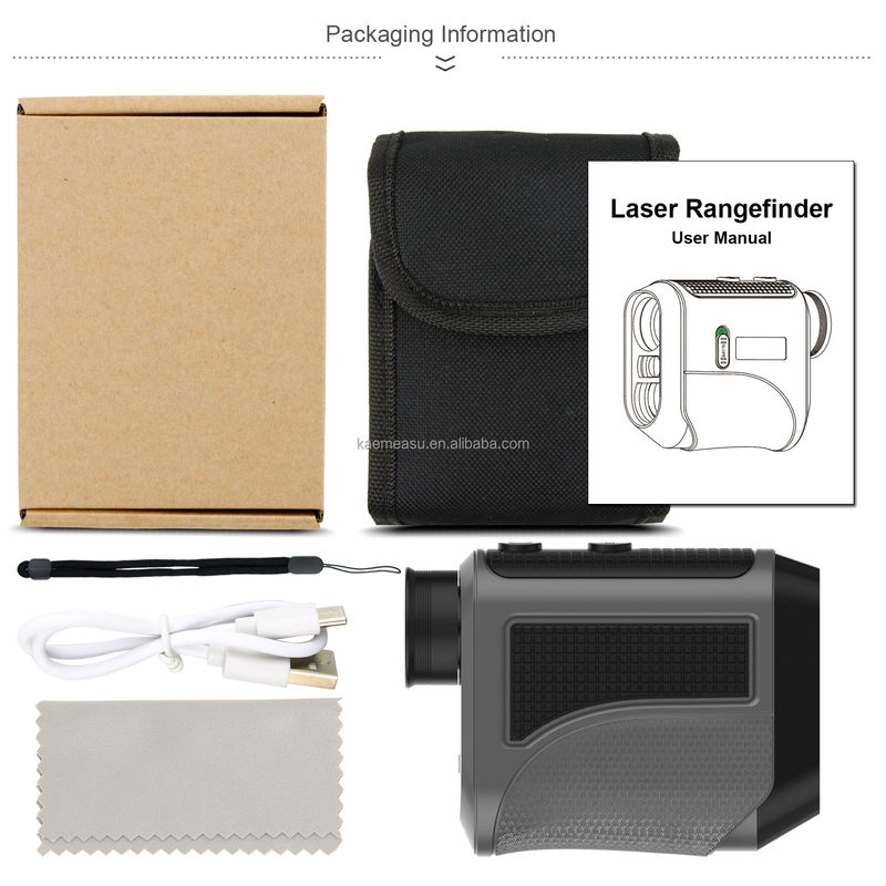 รูปแบบ F โกลฟ์แบบชาร์จใหม่ เลเซอร์เครื่องวัดระยะ Flag Lock Slope Mode Fast Focus สําหรับการวัดระยะทางโกลฟ์