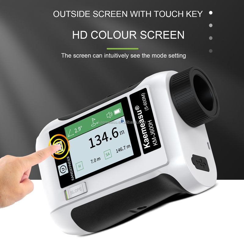 J อัพเกรดจอ LCD เกมกอล์ฟ สปอร์ต เลเซอร์ Range Finder กับ 1500m Range และอุปกรณ์แสง