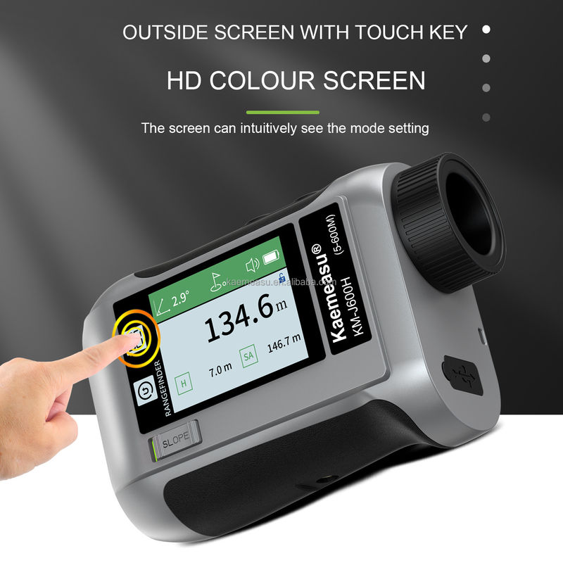 J LCD Screen Golf Sport Laser Rangefinder อุปกรณ์ออปติกส์ เครื่องวัดวัด