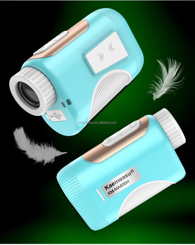 ABS PVC 800m Portable Golf Laser Rangefinder OEM อุตสาหกรรมเกรด 6.5x สําหรับเด็ก ผู้หญิง 92 * 58 * 35 มม