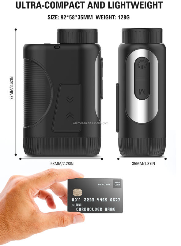 การสนับสนุนตามความต้องการ OEM 1200m Golf Laser Rangefinder พร้อมการป้องกันการเข้า IP54 และฐานแม่เหล็ก